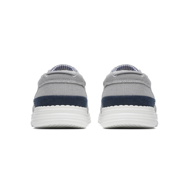 Men's Casual Slip-On Canvas Loafers - GREY - 5